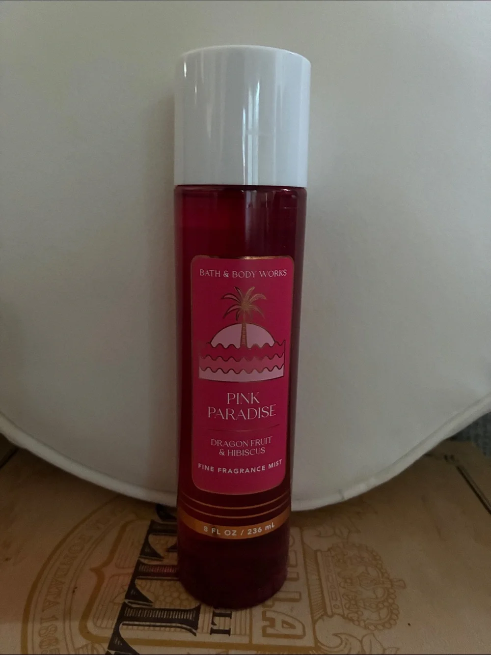 Bath & Body Works Pink Paradise Fragrance Mist - Hot Pink & White